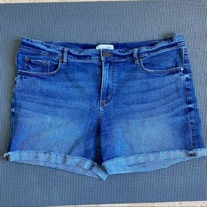 LOFT Denim Middie Shorts